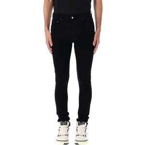 Amiri Skinny Fit Black Denim Jeans With Unique Overdye Finish - NWT